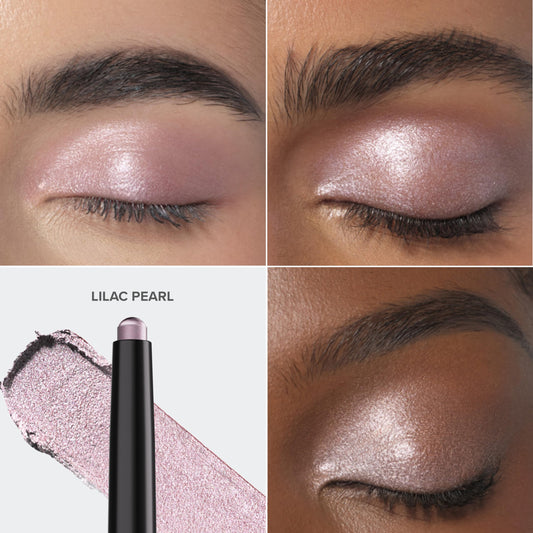 Anastasia GLIDR Shadow Stick Lilac Pearl applied on eyelid for smooth color