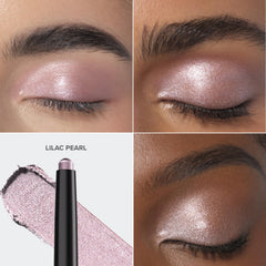Anastasia GLIDR Shadow Stick Lilac Pearl applied on eyelid for smooth color