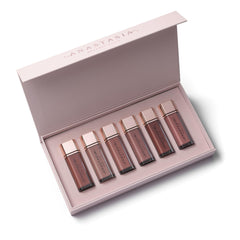 Anastasia Beverly Hills Lip Velvet holiday set packaging, ideal gift presentation.