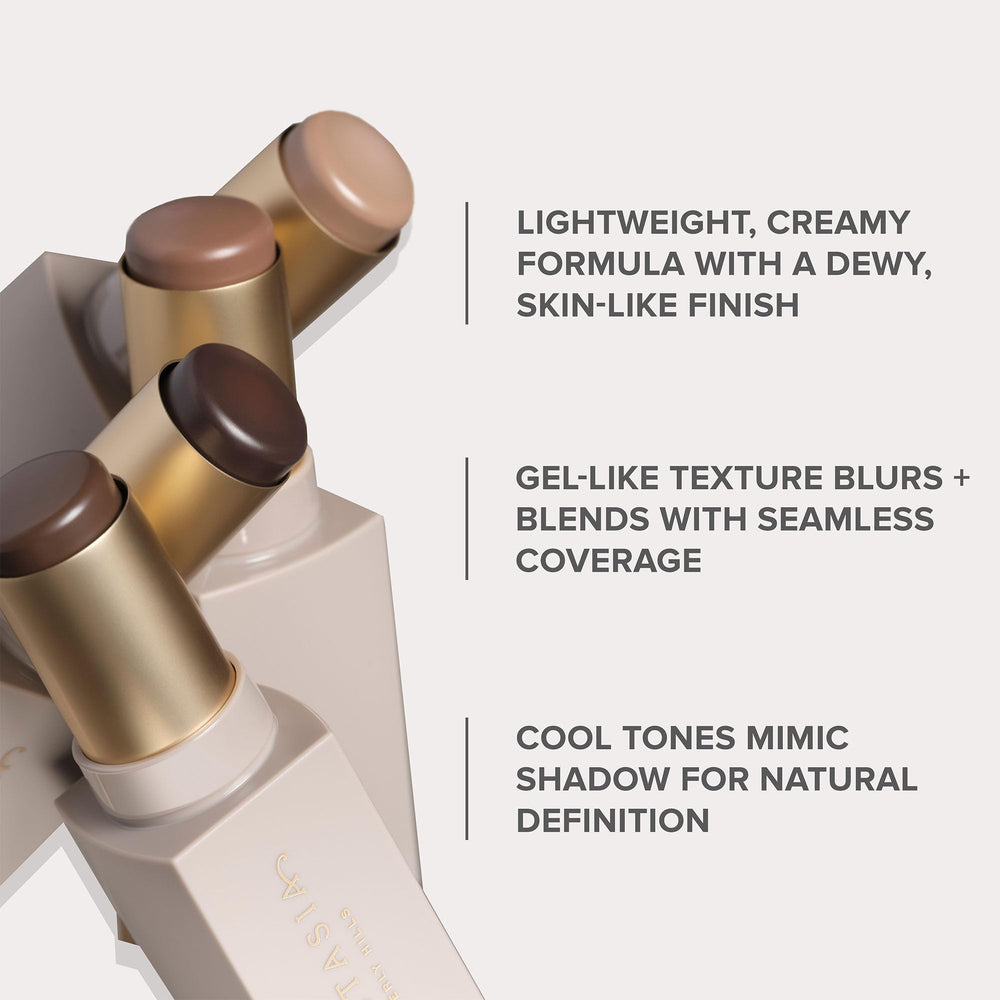 Anastasia Beverly Hills Smooth Blur Contour Stick delivers long-wear color with a no-slip grip.