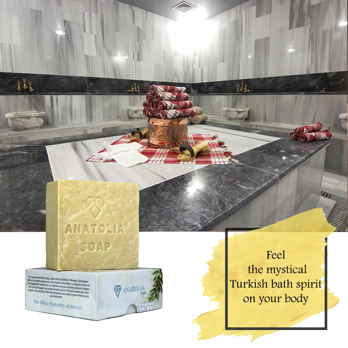 Anatolia Soap 5 oz big bar ready for long-lasting use.