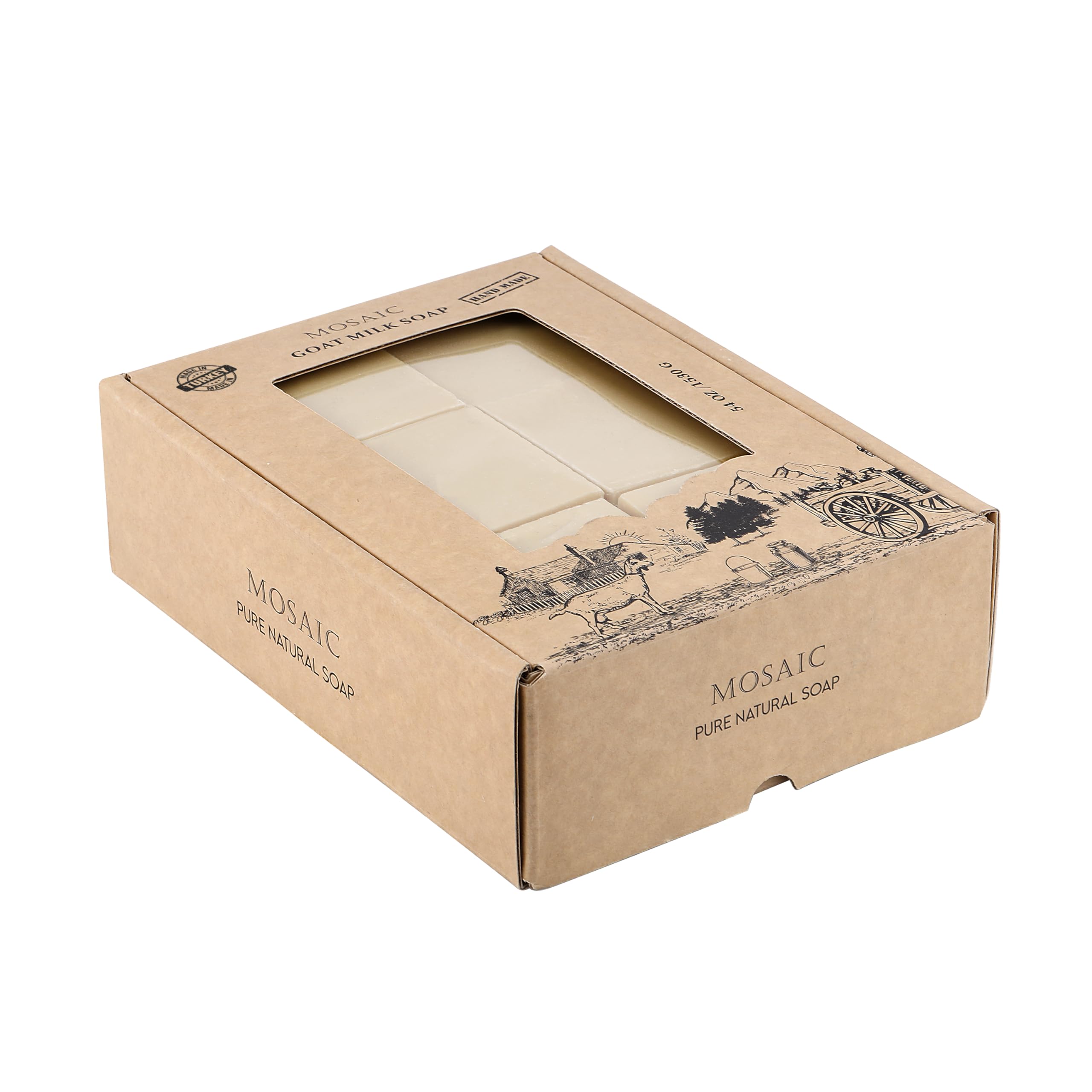 AnatoliaDaphne goat milk soap bar lather, gentle cleansing for face and body.