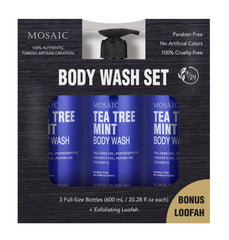 AnatoliaDaphne Tea Tree Body Wash mint lather close-up for smooth, clean skin.