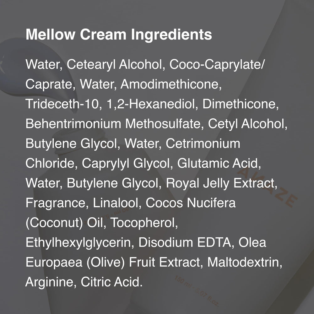 ANAZE Mellow Cream packaging on a vanity display suggesting premium K-beauty care.