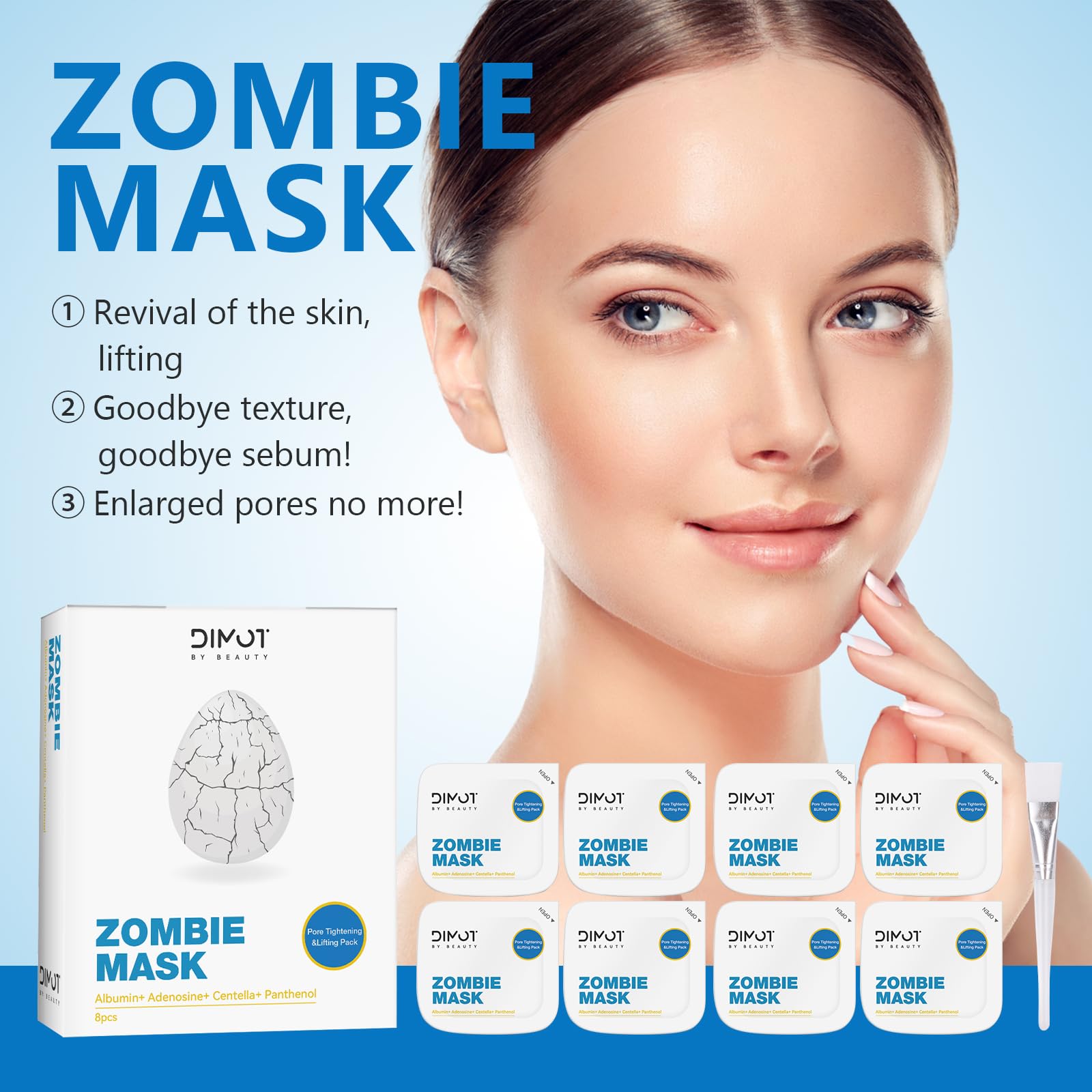 ANCAI Zombie Mask 15-minute routine for quick skin refresh.