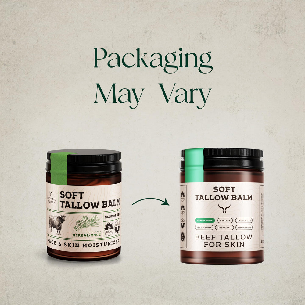 Ancestral Haven 5oz tallow jar providing long-lasting hydration