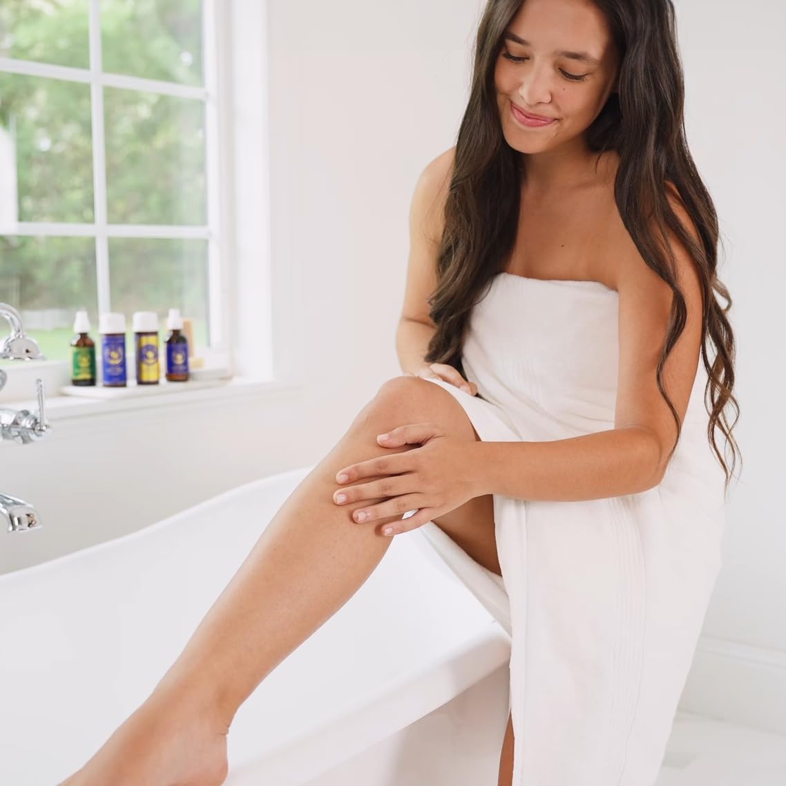 Ancient Greek Remedy Cream being applied for 24-hour hydration.