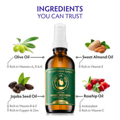 Ancient Greek Remedy olive oil glow promotes radiant, hydrated complexion