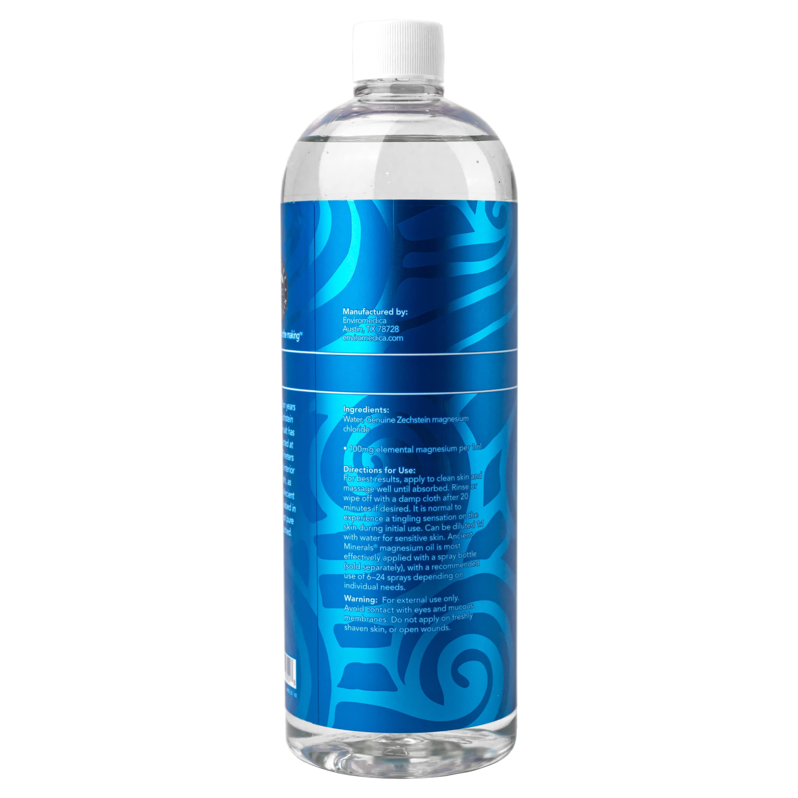 Ancient Minerals six-sprays deliver 100 mg magnesium on skin