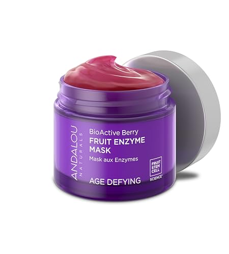 Andalou Naturals BioActive 8 Berry Mask jar soothes mature skin