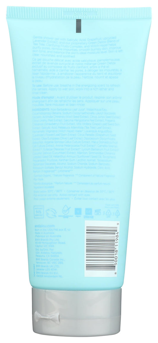 Andalou Naturals Grapefruit Shower Gel lather with refreshing citrus aroma.