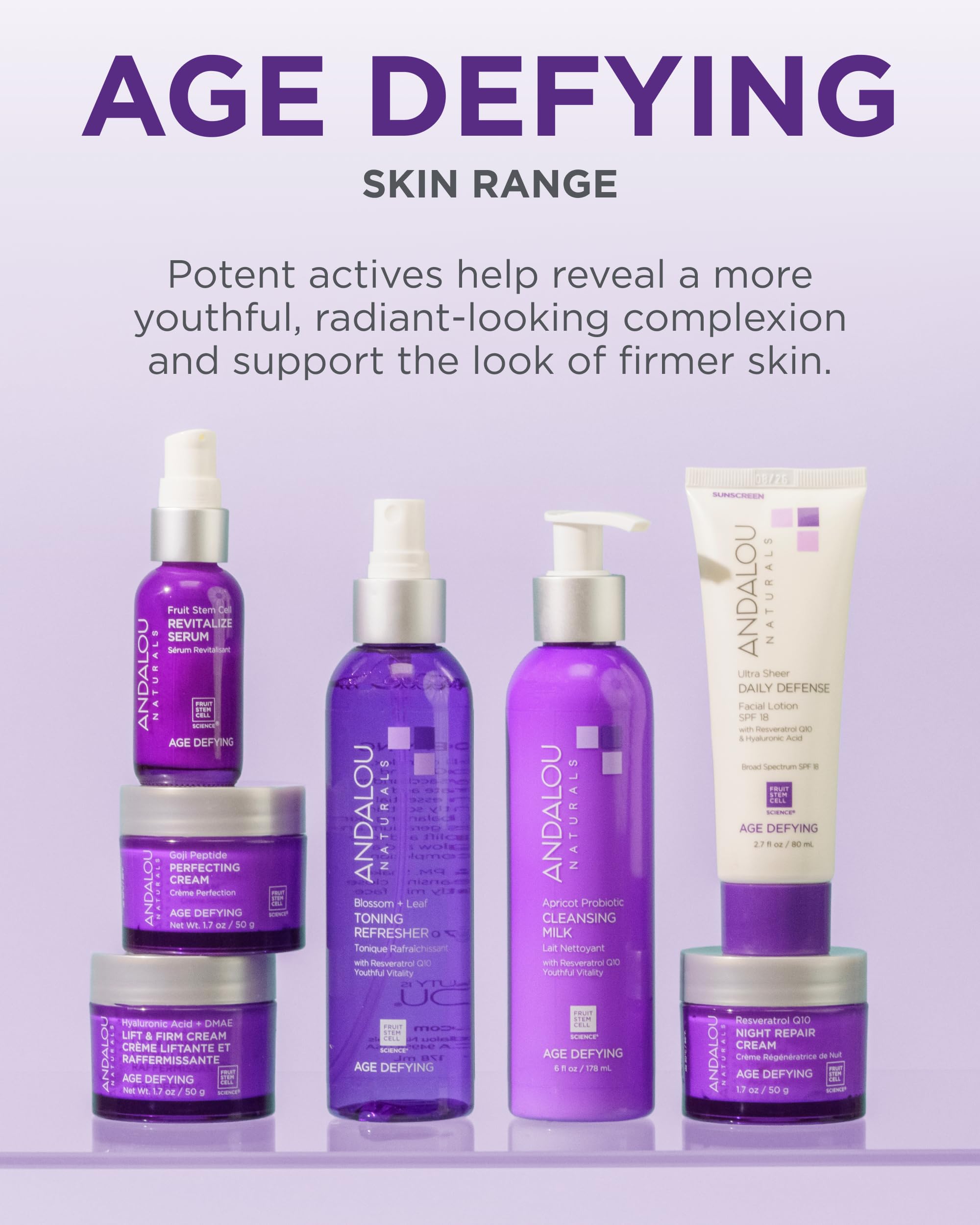 Andalou Naturals cruelty-free vegan formula label close-up.