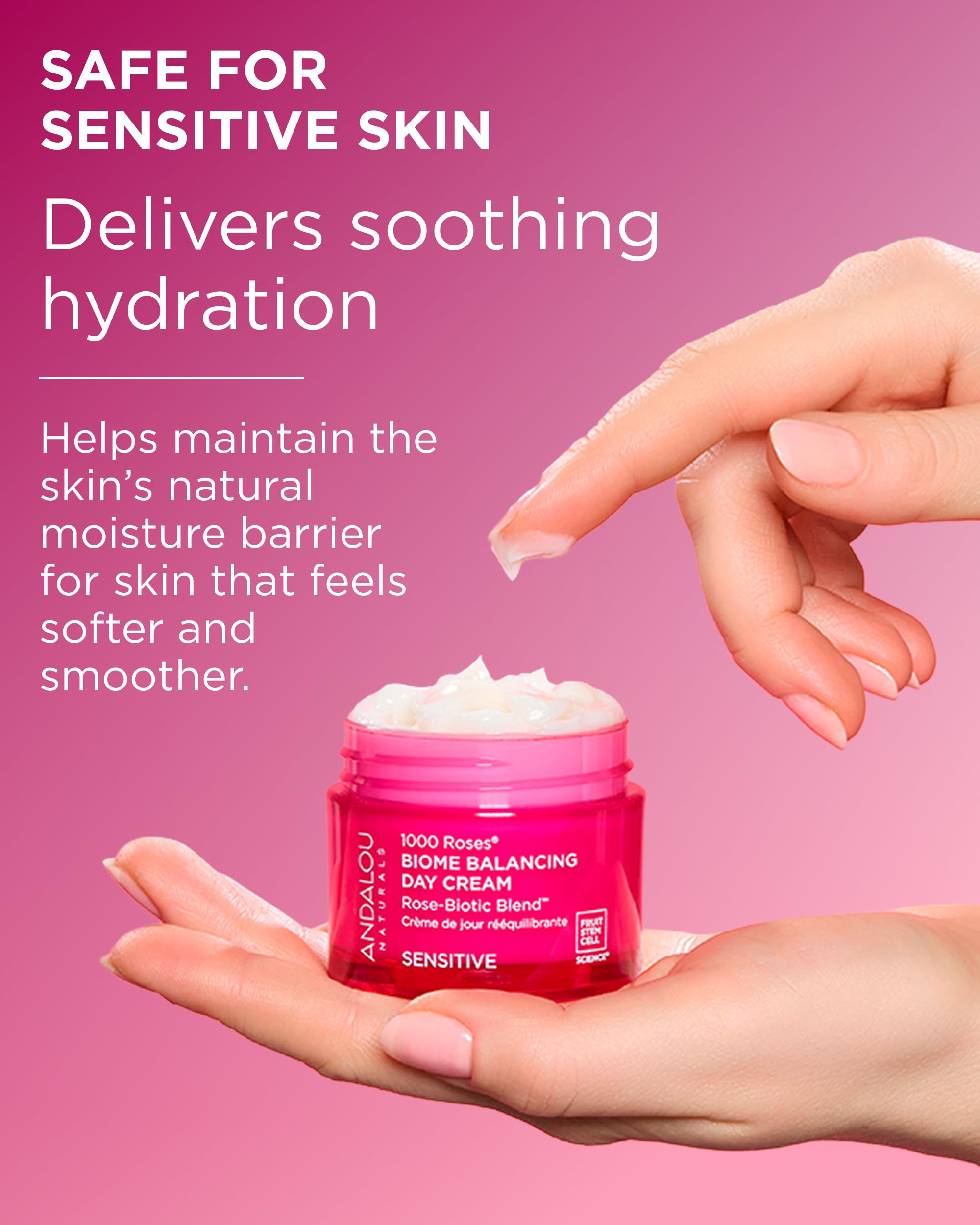 Andalou Naturals lightweight gel like cream texture absorbs quickly for morning routines