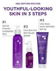 Andalou Naturals resveratrol-coq10 ingredients close-up highlighting antioxidants.