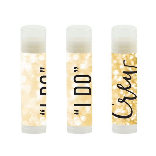 Andaz Press lip balm favors packaging station shows easy DIY assembly for personalized gifts.
