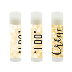 Andaz Press lip balm favors packaging station shows easy DIY assembly for personalized gifts.