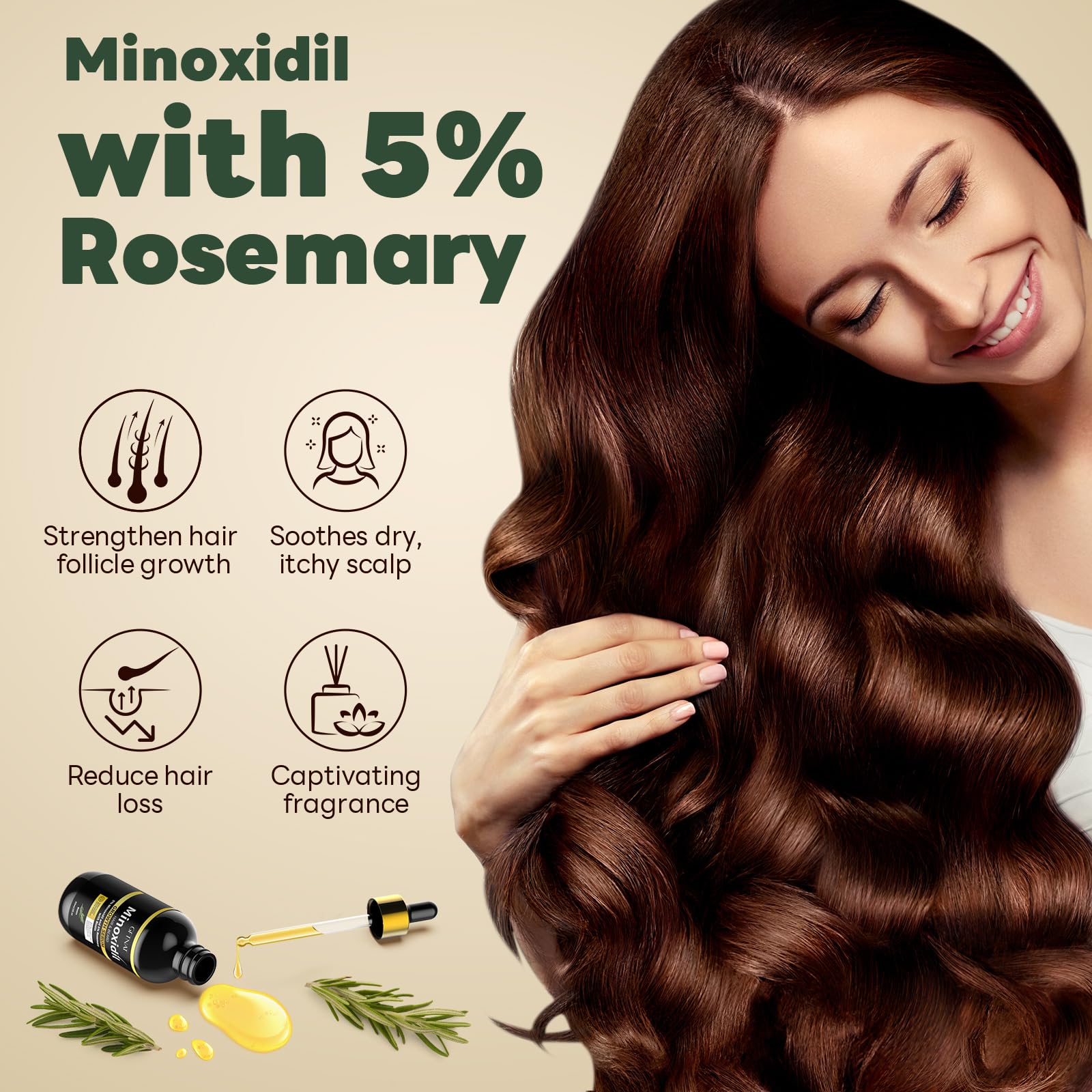 Andelusita minoxidil beard application focuses on hair growth support for facial hair.