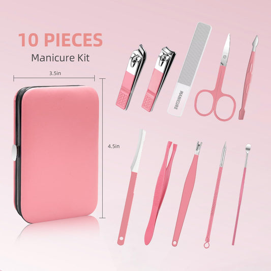 Andrea stainless steel manicure tools set for precise daily grooming.