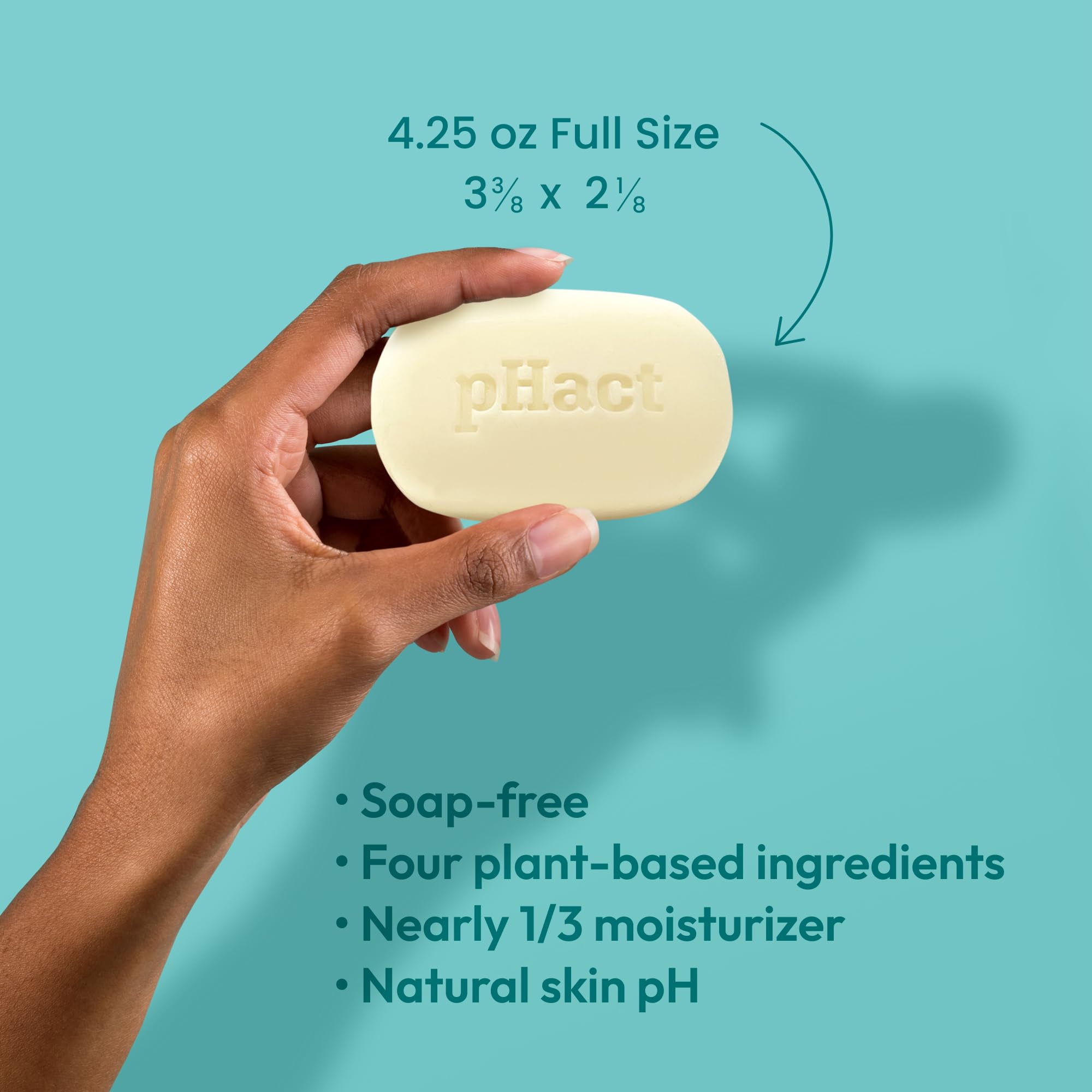 Andrew Lessman pHact cleansing bar bathroom-scene communicates fragrance-free, everyday cleansing