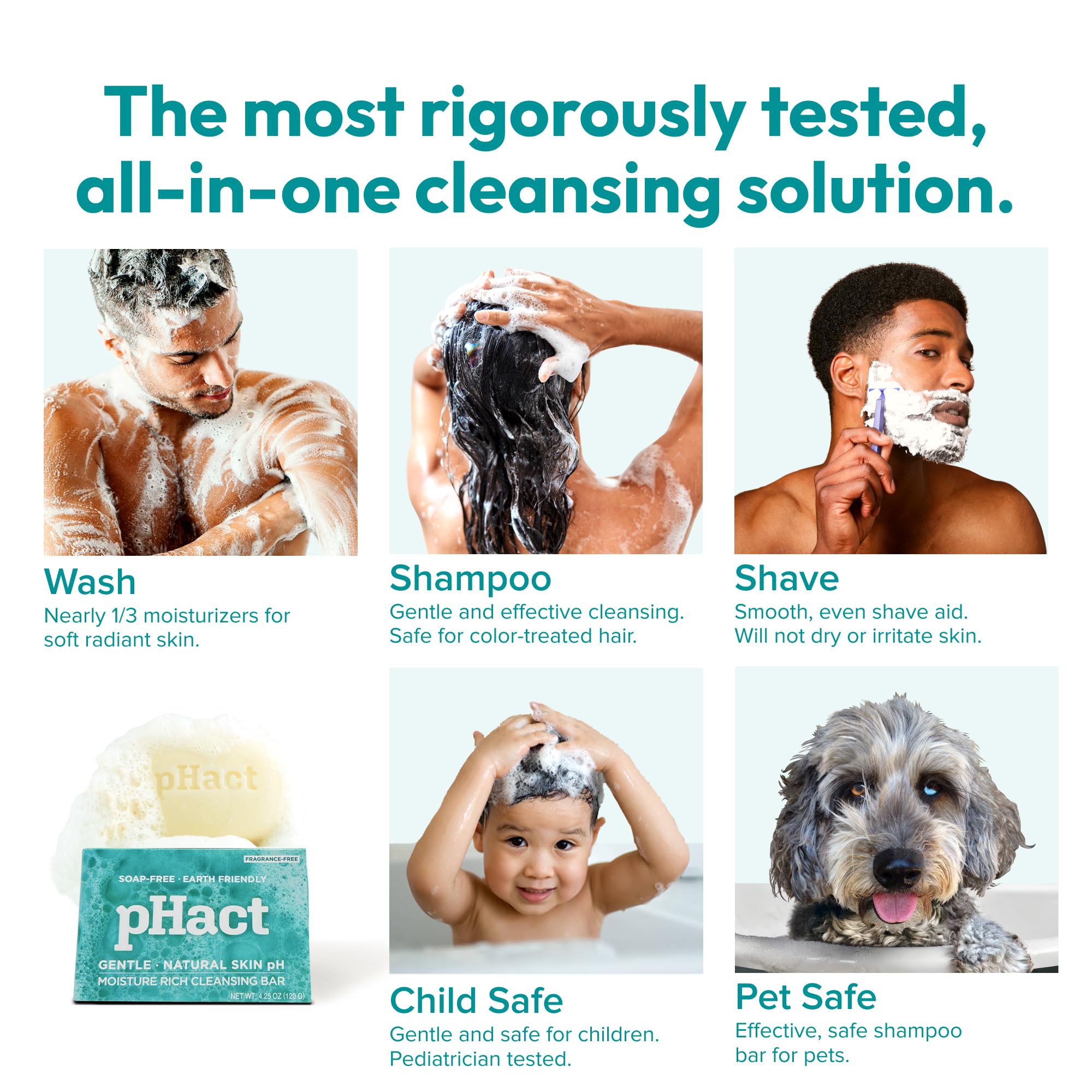 Andrew Lessman pHact cleansing bar eco-friendly-packaging reinforces plant-based, waste-reducing care