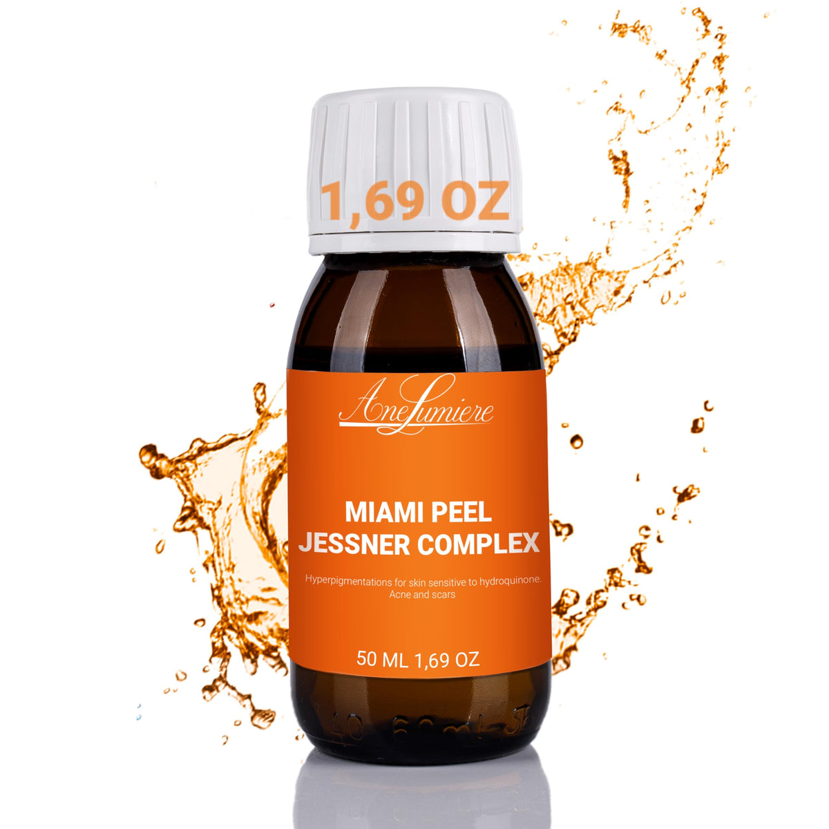 Ane Lumiere Miami Jessner Peel bottle ready for a professional facial.