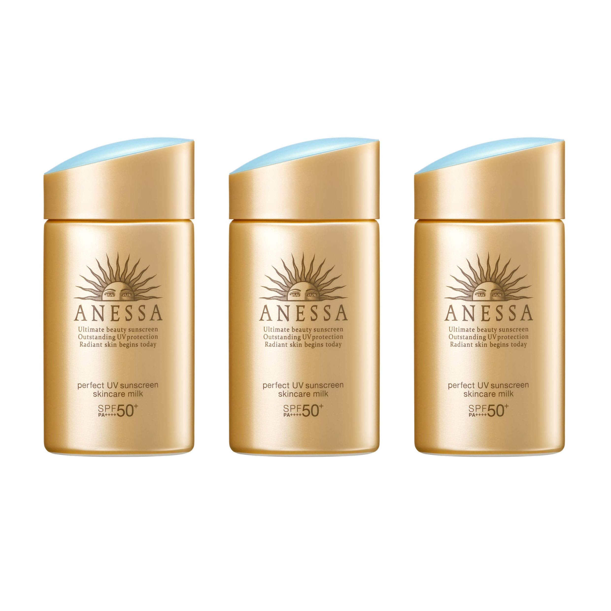 Anessa Perfect UV Sunscreen Milk A bottle 60ml showing compact packaging