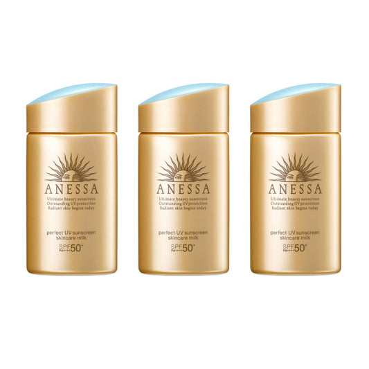 Anessa Perfect UV Sunscreen Milk A bottle 60ml showing compact packaging