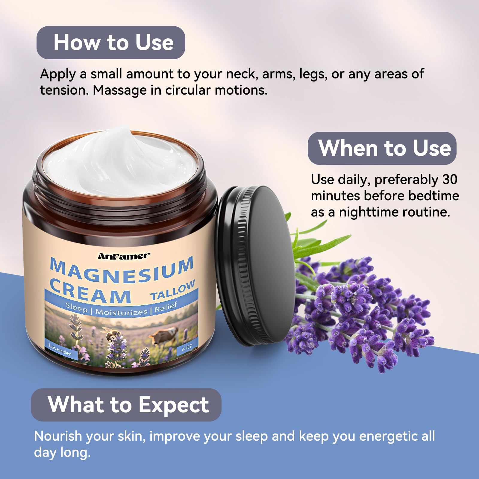 AnFamer muscle soothing application demonstrates relief from tension after workouts.