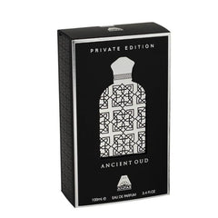 Anfar Ancient Oud Private Edition atomizer, sleek spray for controlled application.