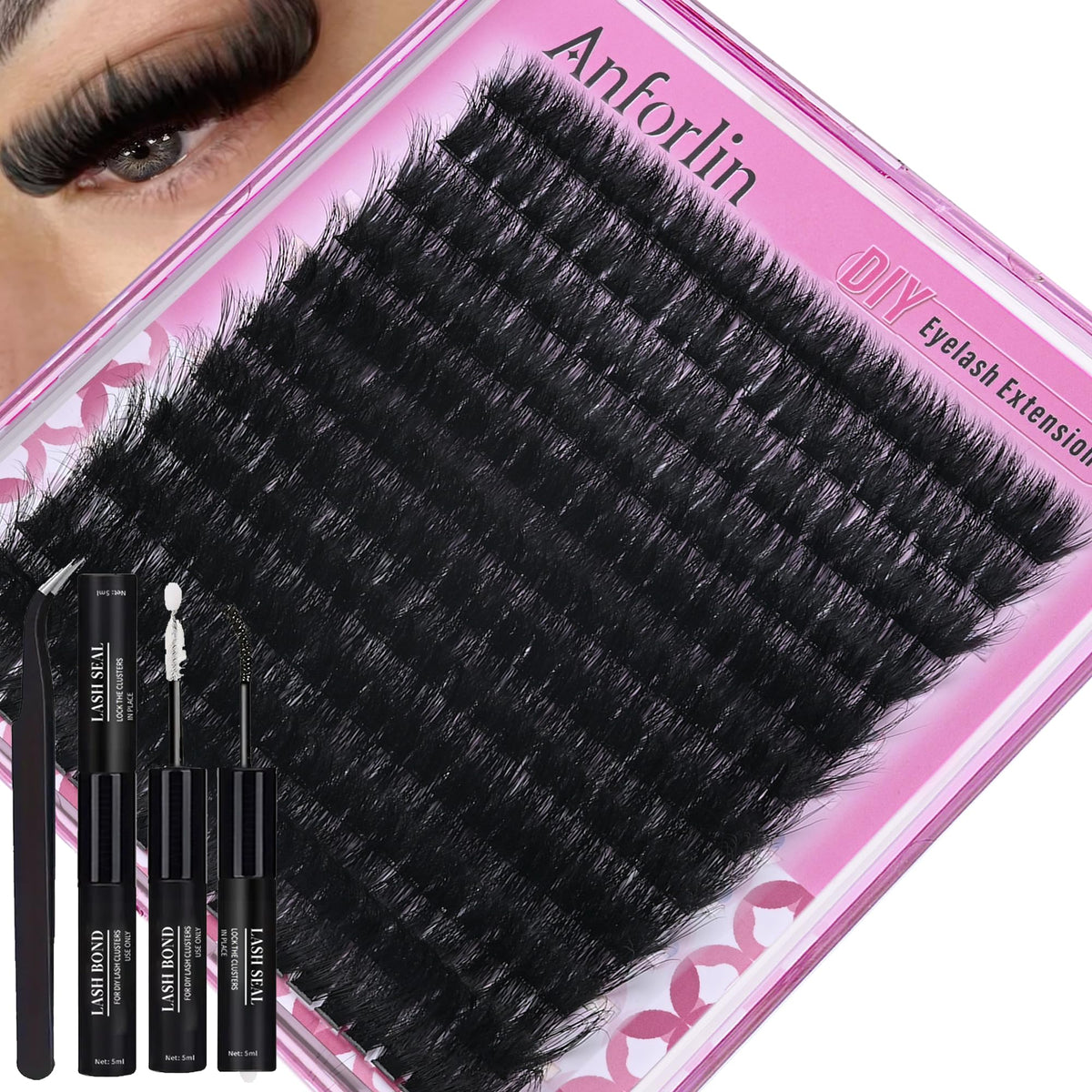 Anforlin front packaging showing kit components and compact case benefit instant use