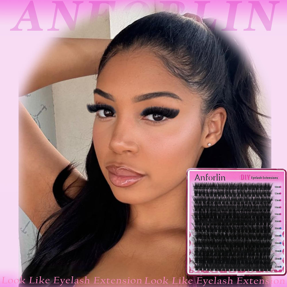 Anforlin lash fiber texture close-up showing matte finish and soft-wear benefit