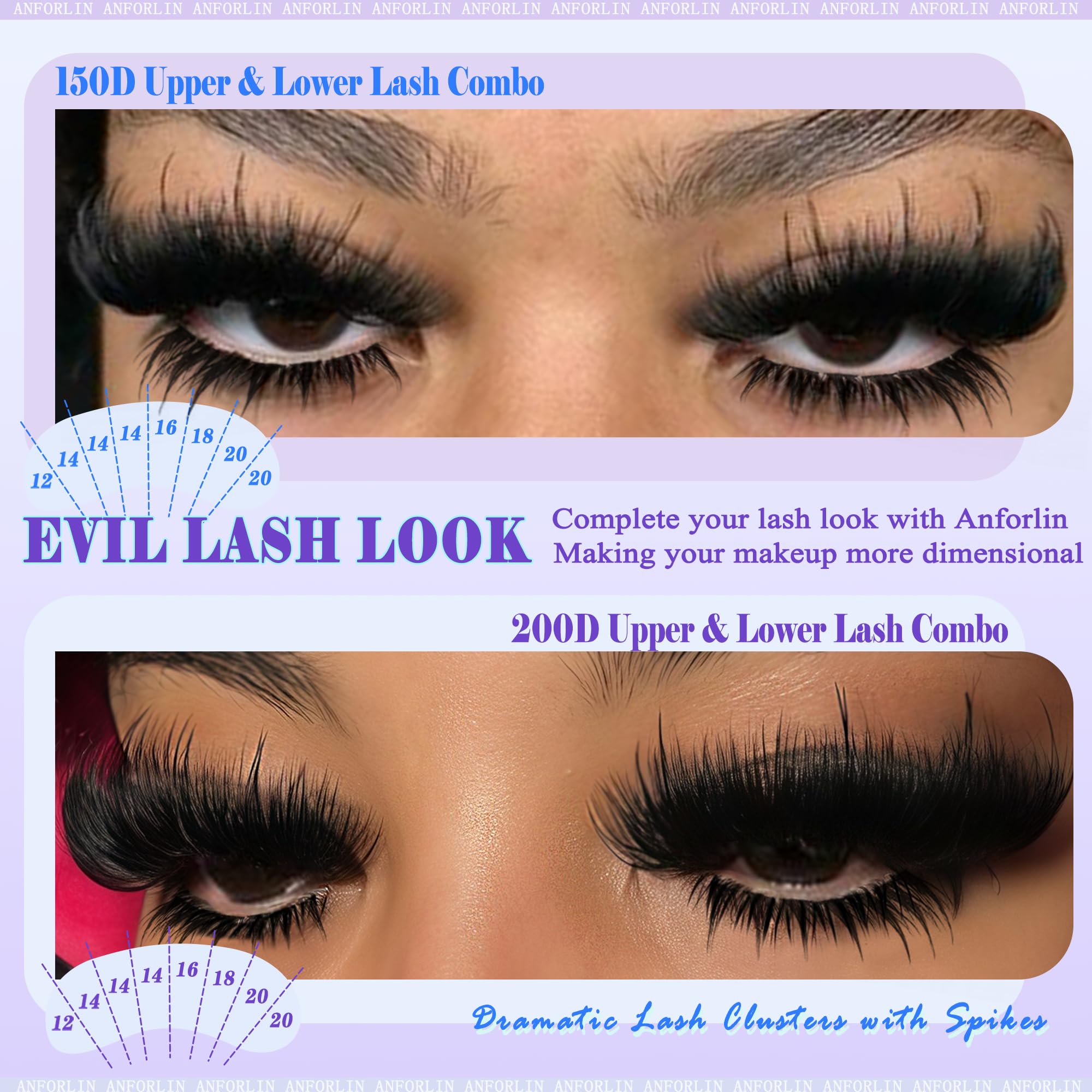 12–20mm manga volume lashes for eye-enlarging volume