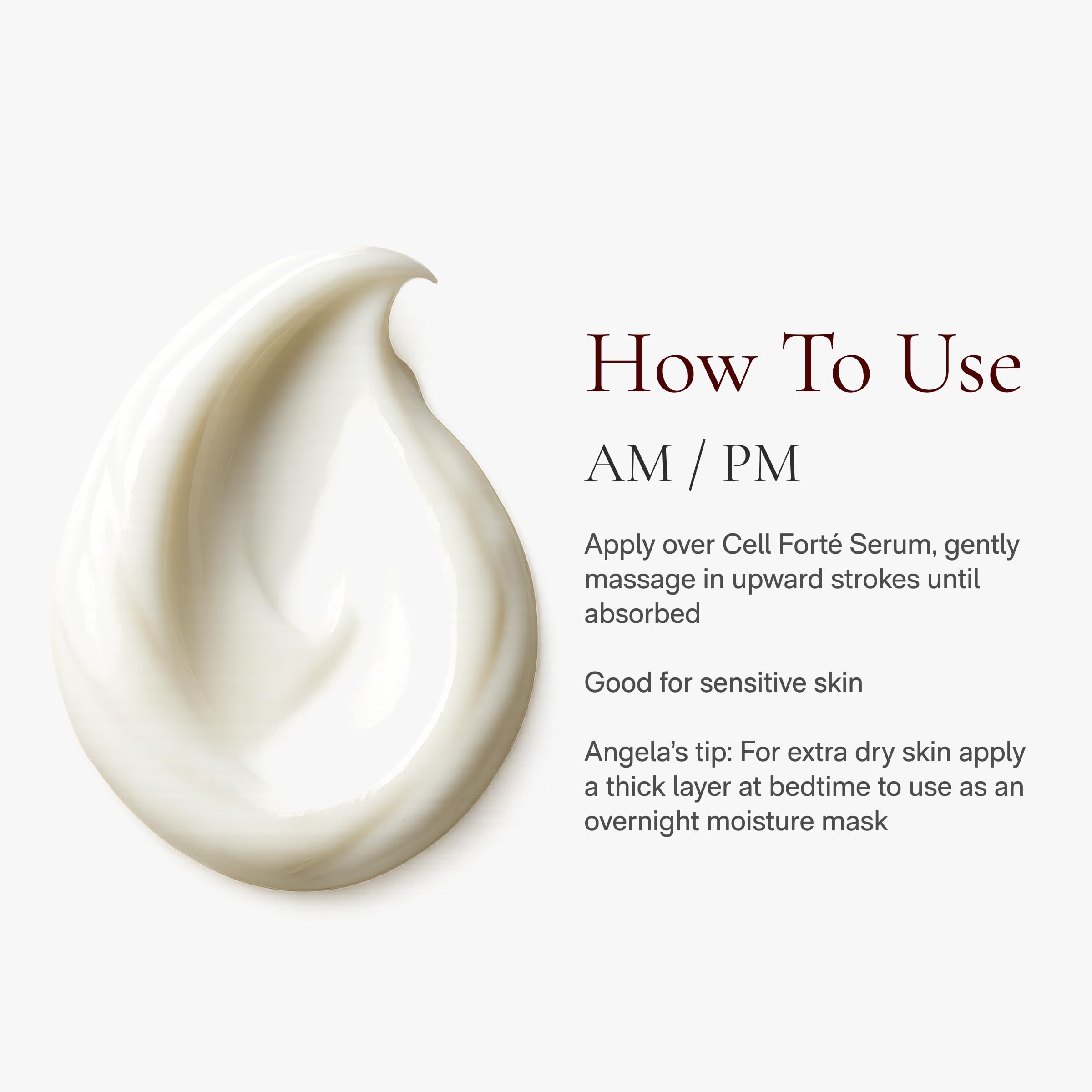 Angela Caglia Soufflé Moisturizer night use primer for smooth makeup
