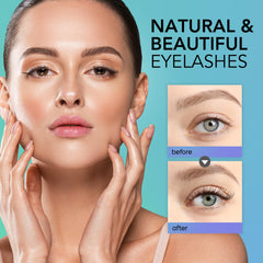 Angeline Premium Lash Serum close-up on lashes suggests fuller-looking lashes