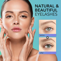 Angeline Premium Lash Serum packaging highlights 5ml bottle and botanical extracts.