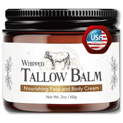 Angelycia Beef Tallow Face Moisturizer jar provides deep hydration for radiant, nourished skin