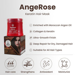 AngeRose non-greasy hydration leaves hair light and airy.
