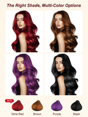 AngeRose Chestnut Brown before-and-after example of subtle tonal change.