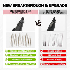 Anglicolor eyebrow pen with natural-strokes for realistic brows