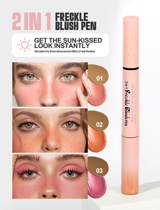 Anglicolor freckle stamp activation demonstrates precise, easy touch-ups.