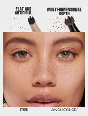 Anglicolor liquid blush texture delivers silky, natural color.