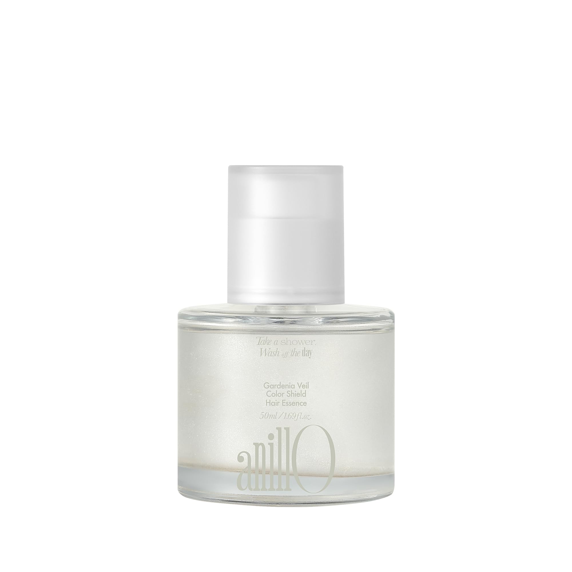 ANILLO Gardenia Veil bottle closeup highlights color shield formula for color-treated shine