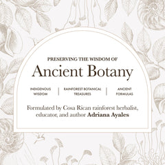 Anima Mundi rose-scented body oil displayed with natural packaging.