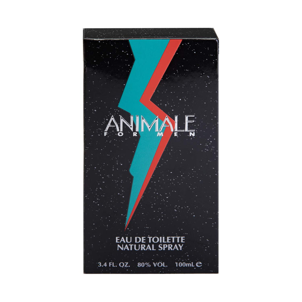Animale eau de toilette bottle top features a sleek cap for on-the-go freshness.