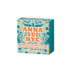 Anna Sui Face Multi Balm 501 Sepia lip application—satin finish with subtle glow