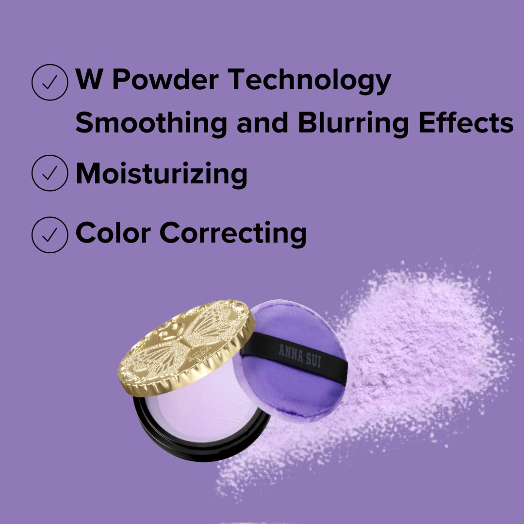 ANNA SUI purple 200 shade diffuses light to brighten the skin