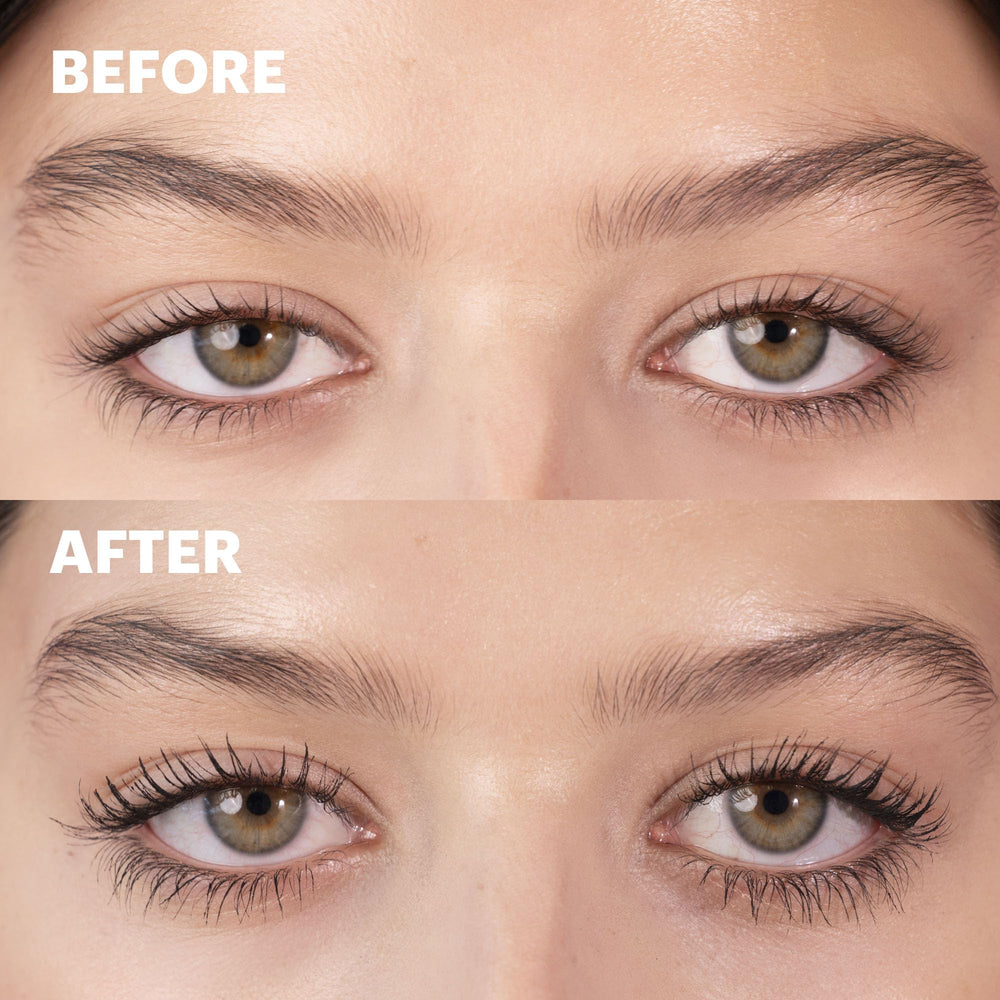 ANNABELLE Skinny Mascara lash length view demonstrates extended, separated lashes with minimal clumping.