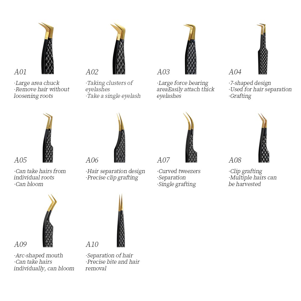 ANNAFRIS Lash Tweezers high-precision tips grip ultra-thin lashes precisely.