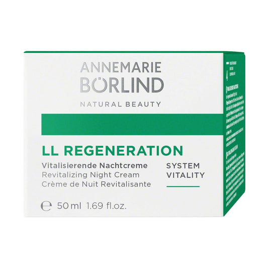 LL Regeneration cream texture close-up highlighting velvety finish for smoother skin appearance.