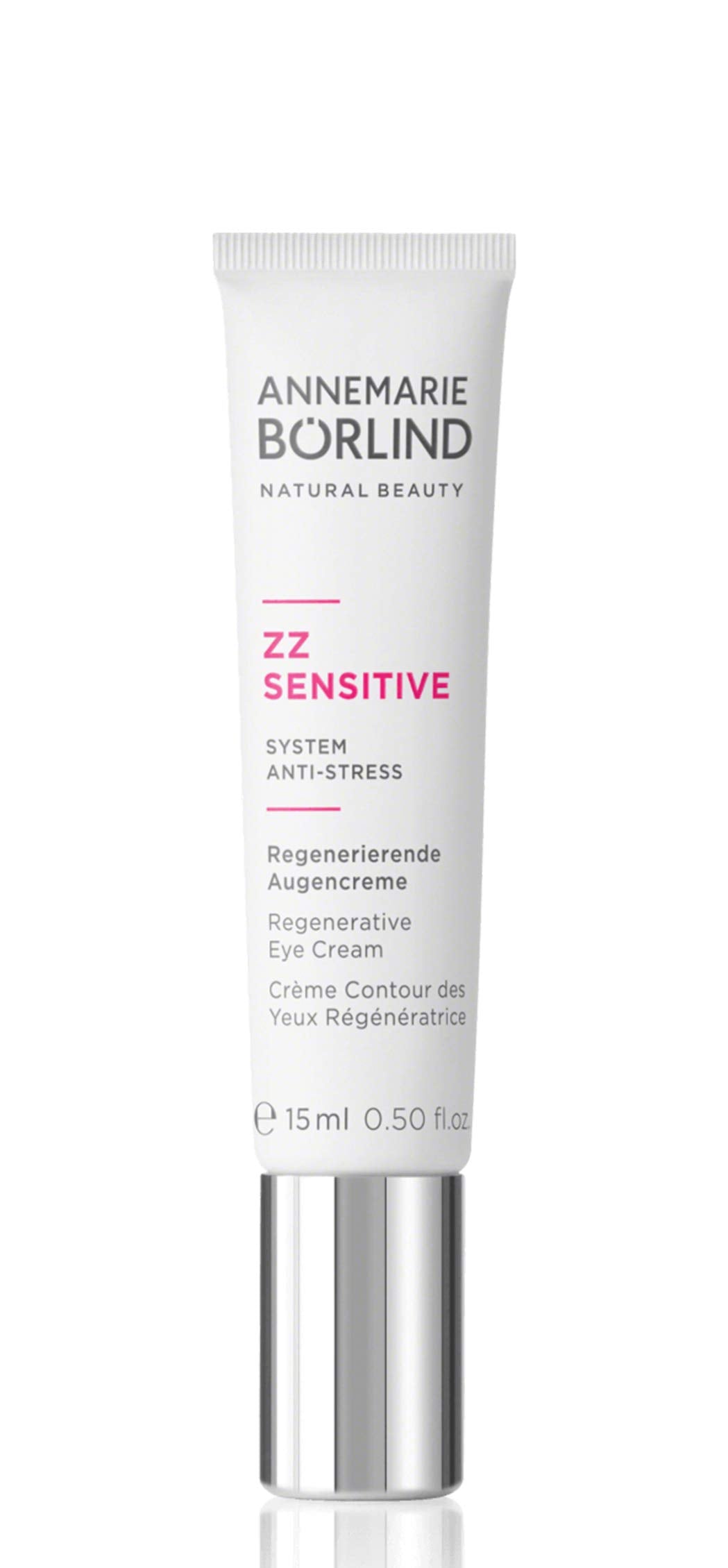 ANNEMARIE BÖRLIND ZZ SENSITIVE Eye Cream bottle close-up; supports delicate eye skin.